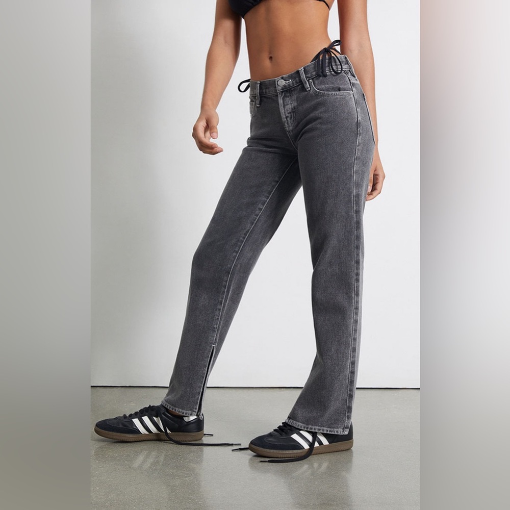 Pacsun Black Low Rise Straight Leg Jeans Size 27 - Picture 2 of 10